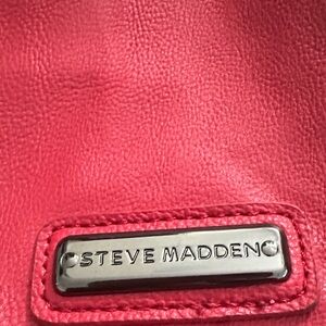 Steve Madden Bold Red Leather Bag